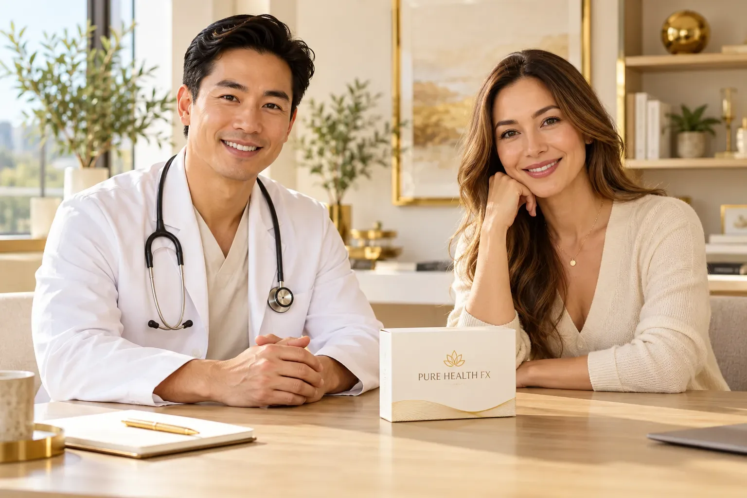 Discussing a personalized care plan with a clinician